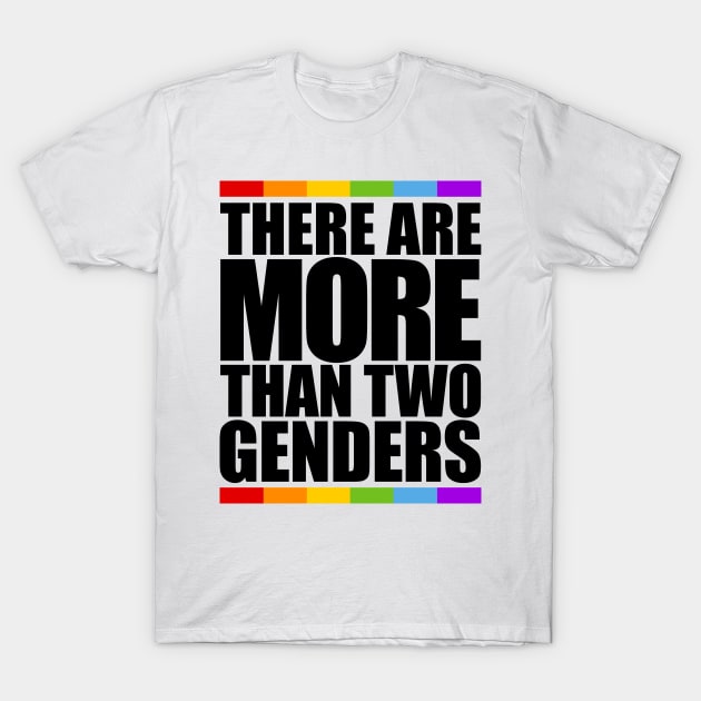 THERE ARE MORE THAN TWO GENDERS T-Shirt by bluesea33